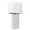 LT1025-WHT | All The Rages Inc Stylish Leather Table Lamp