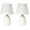 LT2009-OFF-2PK | All The Rages Inc Off White Mini Egg