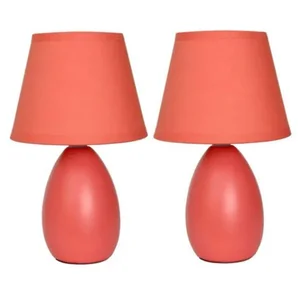 LT2009-ORG-2PK | All The Rages Inc Orange Ceramic Mini Egg