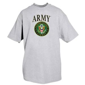 Fox 63-90 S Army T-shirt, Heather Grey -small