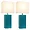 LC2000-TEL-2PK | All The Rages Inc Stylish Teal Leather