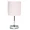 LT2007-BPK | All The Rages Inc Blush Pink Chrome Mini Table