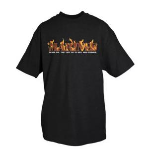 Fox 64-488 S Marines Flames T-shirt Black - Small