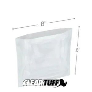 PB10808 | International Plastics Inc Clear Flat Poly Bags