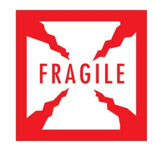 SCL501 | International Plastics Inc Red and White Fragile