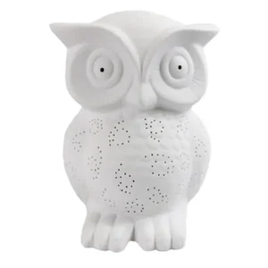 LT3027-WHT | All The Rages Inc Wise Owl Shaped Porcelain