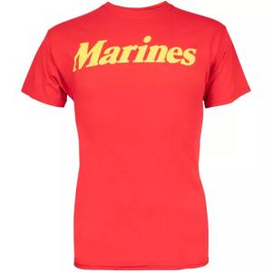 Fox 64-625 L Marines T-shirt Red Yellow Imprint - Large