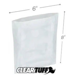 PB30608 | International Plastics Inc Clear 6 x 8 3 Mil Flat