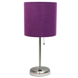 LT2044-PRP | All The Rages Inc Purple Fabric Shade Stick