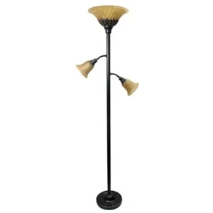 LF2002-RBZ | All The Rages Inc Elegant 3-Light Floor Lamp