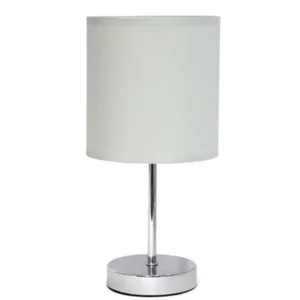 LT2007-SLT | All The Rages Inc Slate Gray Mini Table Lamp