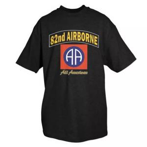 Fox 63-972 S 82nd Airborne T-shirt- Black Small