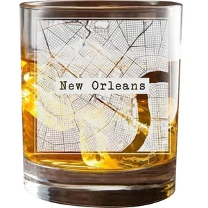 CTGNOLA | College Town Glasses Tulane University City Map