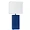 LT1025-BLU | All The Rages Inc Blue Leather Table Lamp with