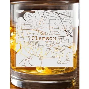 CTGCLSC | College Town Glasses Clemson College Town Map