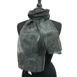 In SH101 Elegant Black Spring Sheer Scarf For Any Occasion