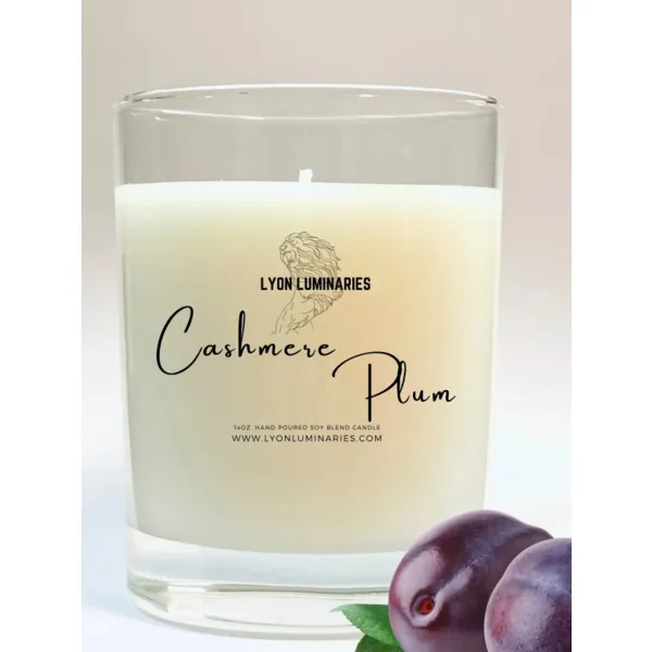 Lyon T-CAP-1 Cashmere Plum Soy Blend Tumbler Candle