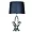 LT1006-CHR | All The Rages Inc Sculptural Chrome Table Lamp
