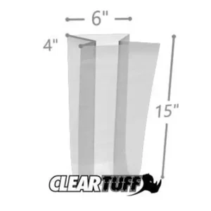 GBM060415 | International Plastics Inc 6 x 4 x 15 Gusseted