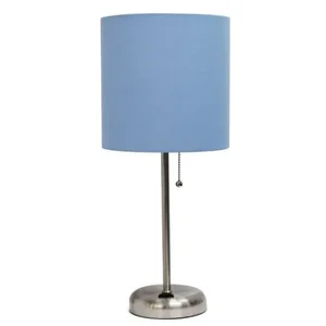 LT2024-BLU | All The Rages Inc Stylish Blue Stick Lamp with