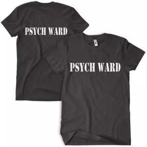 Fox 64-602 XXXL Psych Ward T-shirt, Black - 3xl