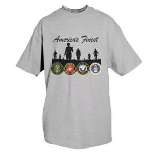 Fox 64-4010 M America's Finest T-shirt Grey - Medium