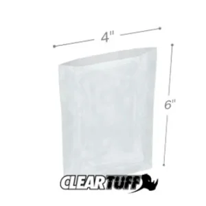 PB40406 | International Plastics Inc Clear 4 x 6 4 Mil Flat