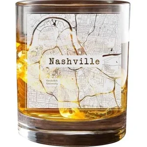 CTGNATN | College Town Glasses College Town Map Glass Set