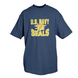 Fox 64-45 L Us Navy Seals T-shirt Navy Blue Large