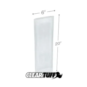 PB20620 | International Plastics Inc Clear Flat Poly Bags