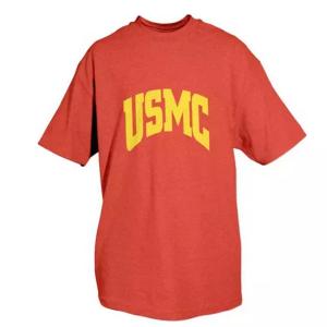 Fox 63-915 XXXL Usmc Red T-shirt With Yellow Imprint-3xl