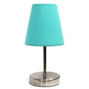 LT2013-BLU | All The Rages Inc Mini Table Lamp with Fabric