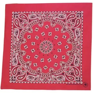 Fox 83-06 22 X 22 Bandanna 12 Pack - Red Paisley