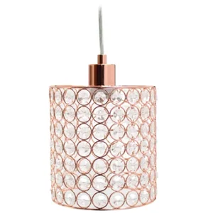 PT1001-RGD | All The Rages Inc Rose Gold Crystal Cylinder