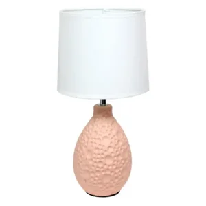 LT2003-PNK | All The Rages Inc Pink Stucco Ceramic Oval