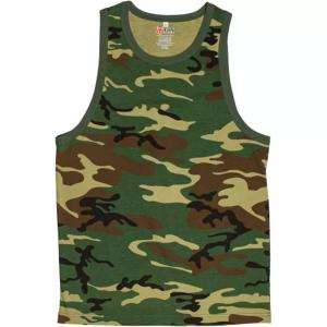 Fox 64-74 L Mens Tank Top Woodland Camouflage Large