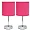 LT2007-HPK-2PK | All The Rages Inc Hot Pink Mini Table Lamp