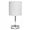 LT2007-WHT | All The Rages Inc Chrome Mini Table Lamp with