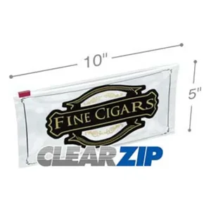 International Plastics Inc Reclosable Clear Cigar Bags with