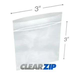 CZ20303 | International Plastics Inc Clearzip 3x3 Inch 2