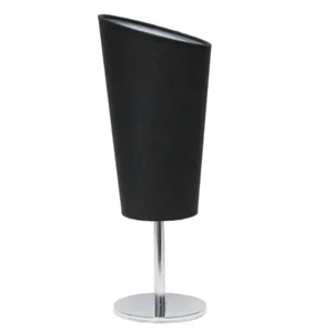 LT2061-BLK | All The Rages Inc Compact Chrome Table Lamp