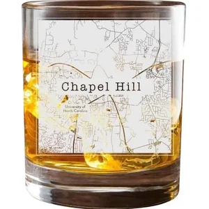 CTGCHNC | College Town Glasses Chapel Hill City Map Rocks