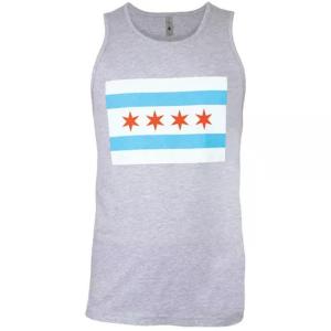 Fox 64-703 XXL Mens Tank Top Grey - Chicago Flag 2xl