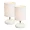 LT2005-WHT-2PK | All The Rages Inc White Stone Look Table