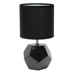 LT2065-BLK | All The Rages Inc Geometric Mini Table Lamp