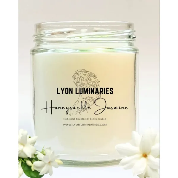 Lyon 9-HSJ-1 Honeysuckle Jasmine Soy Blend Candle