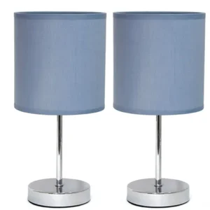 LT2007-PRP-2PK | All The Rages Inc Chrome Mini Table Lamp