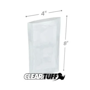PB10408 | International Plastics Inc Clear 4 x 8 Inch 1.25