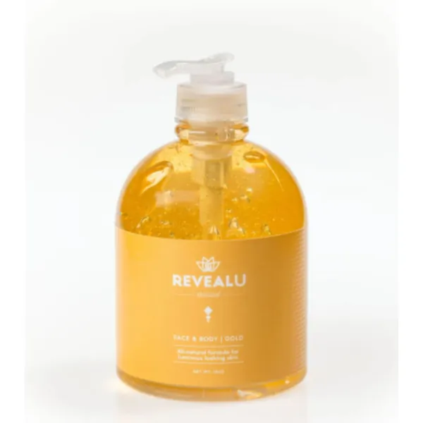 Revealu GL016GO Gold - Face  Body Gel (professional) 16 Oz