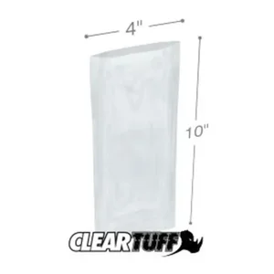 PB30410 | International Plastics Inc Clear Poly Bags - 4 x